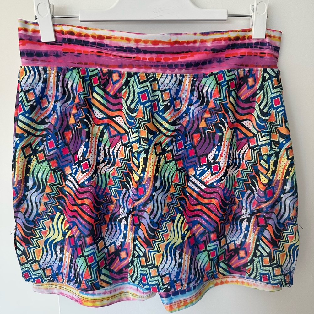 Skort Obsession Vibrant Multicolor Mini Skort